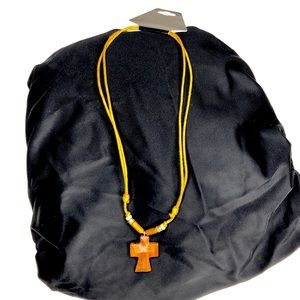 Wooden Cross Necklace